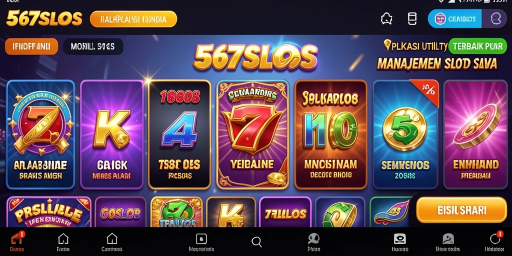 Tampilan aplikasi 567SLOTS yang menjanjikan untuk manajemen slot yang efisien.