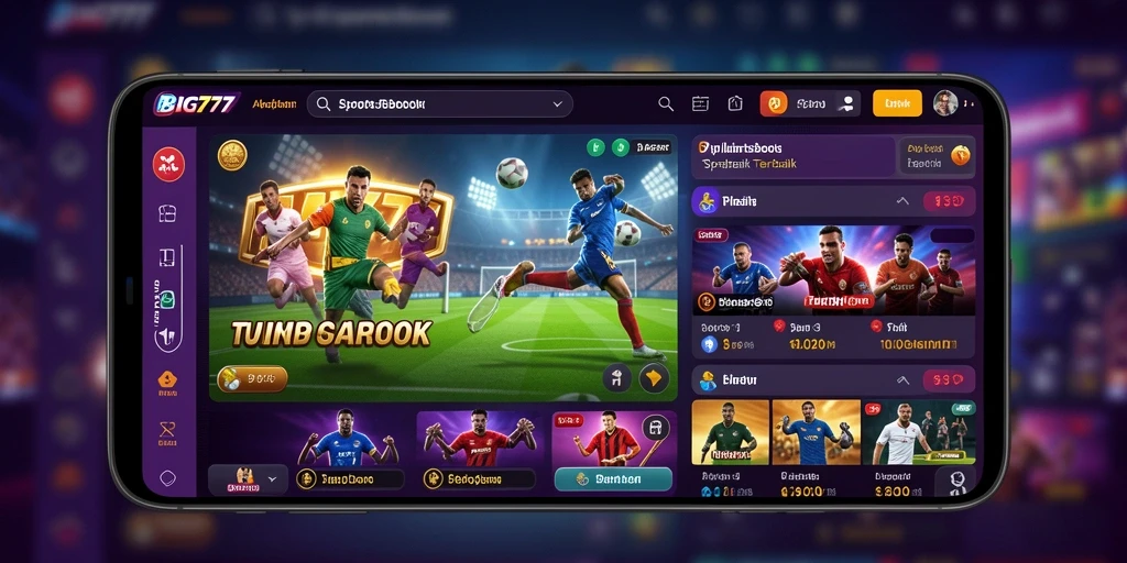 Screenshot utama dari gameplay BIG777 menunjukkan momen taruhan yang mendebarkan.