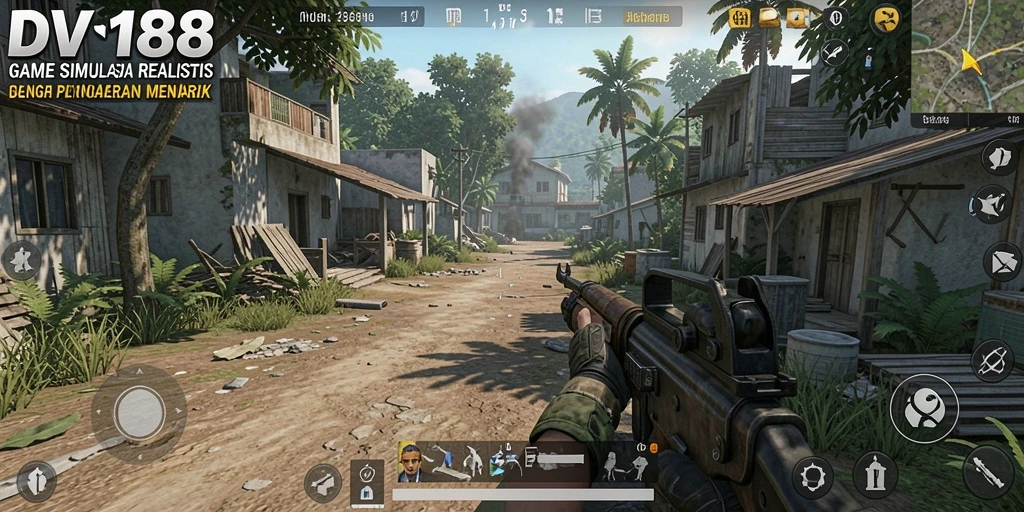 Gameplay DV188 menunjukkan interaksi mendalam dalam simulasi kehidupan sehari-hari.