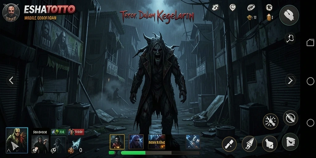 Screenshot menampilkan gameplay ESHATOTO yang menegangkan.