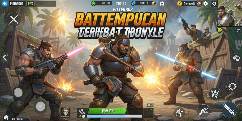 Tampilan gameplay dinamis dan seru dari FILTER303.