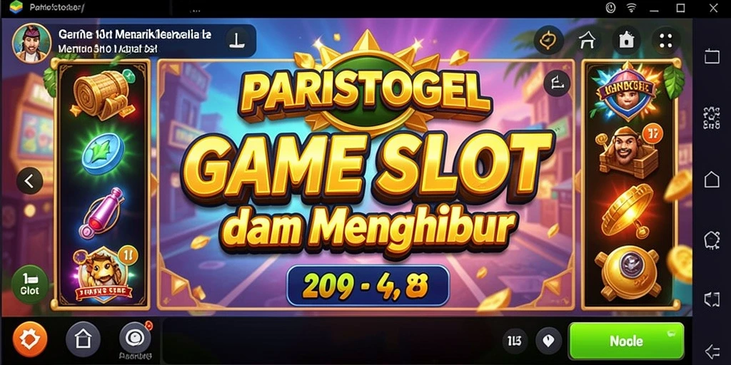 Screenshot utama gameplay Slot PARISTOGEL yang menarik dan menegangkan.