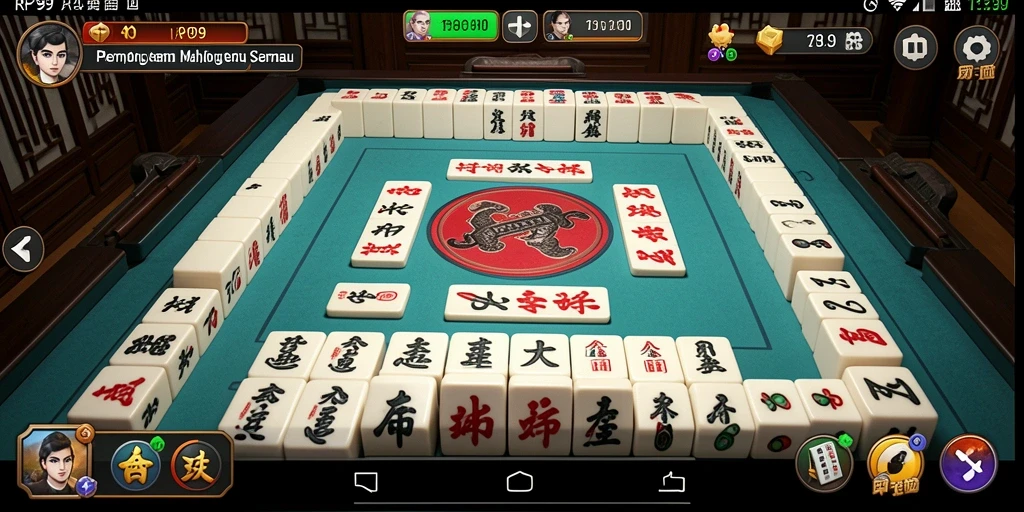 Tampilan gameplay RP99 dengan aksi Mahjong yang menegangkan.