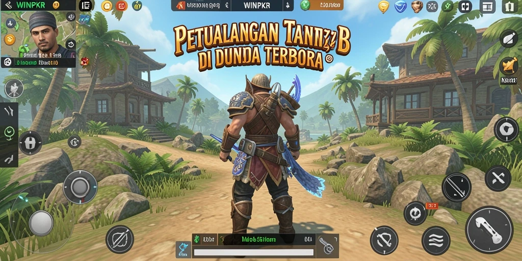 Tampilan seru gameplay Open World WINPKR dengan eksplorasi mendalam.
