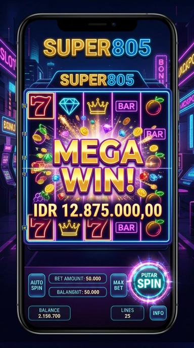Super805 menampilkan aplikasi dengan kualitas terjamin dan aman.